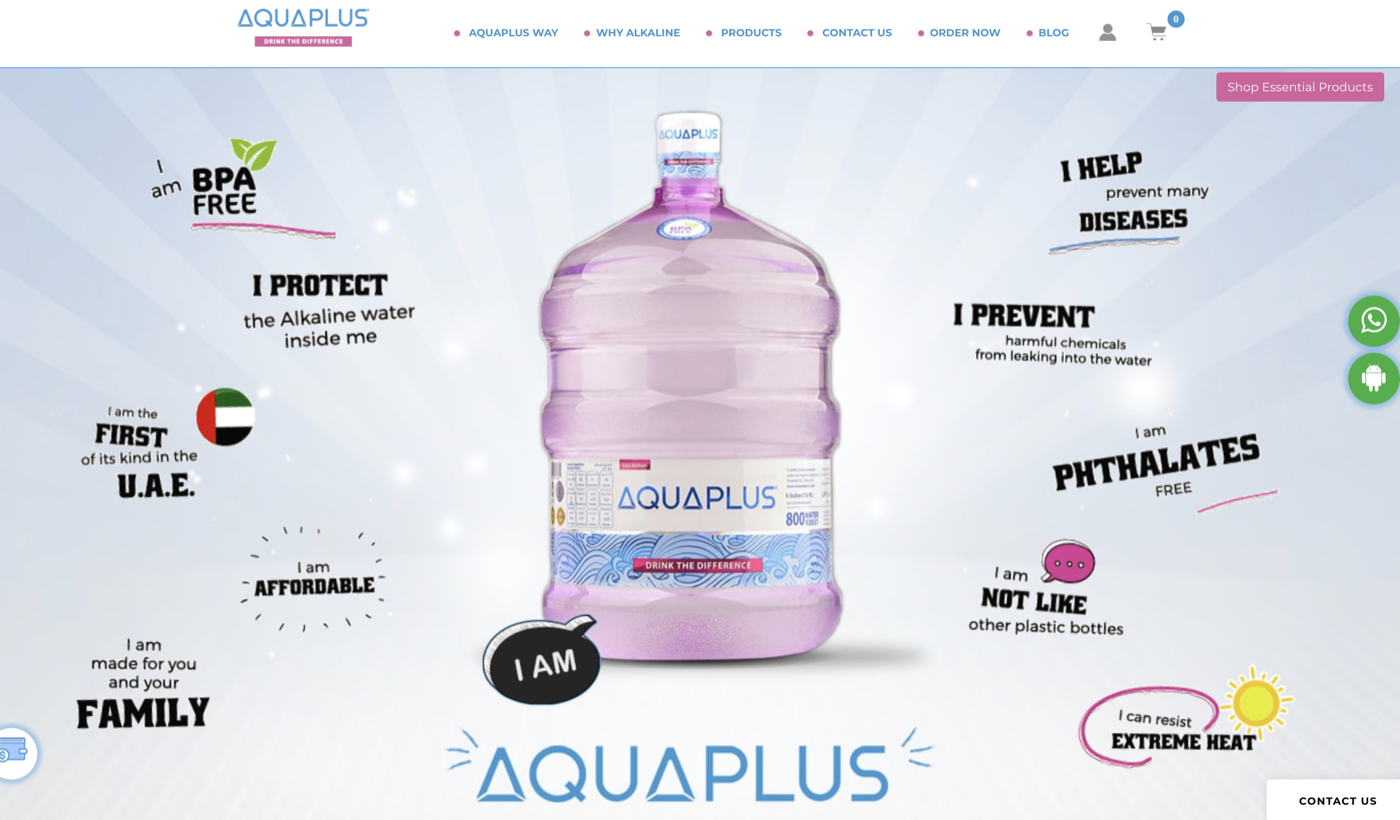 Aquaplus Drinking Water project screenshot